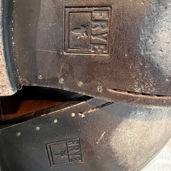 Frye Melissa Button Boots Leather Size 6 Cognac - Picture 7 of 11